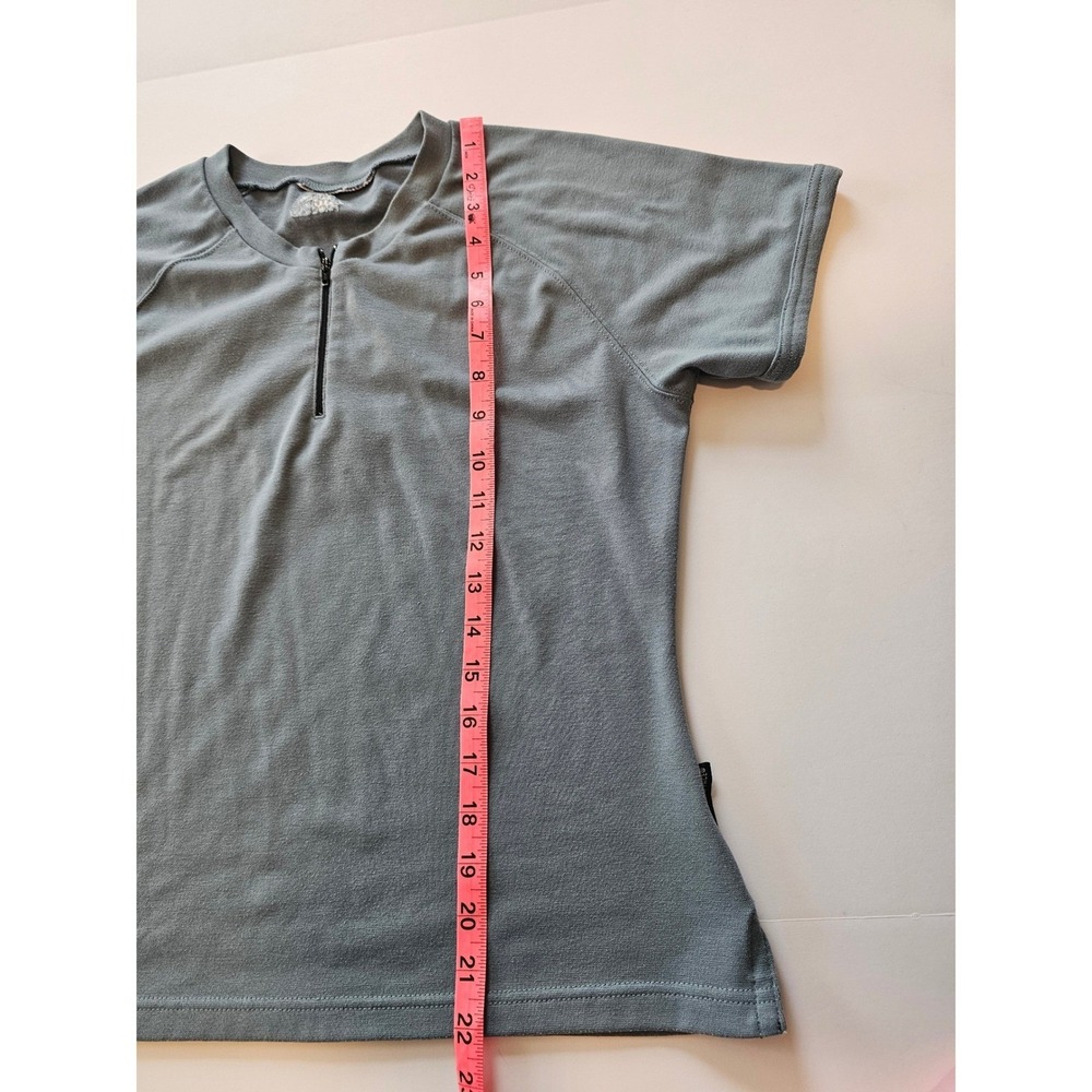 The North Face Quarter Zip Shirt Womens M Blue Gray Hiking Trail Activewear - Picture 7 of 7